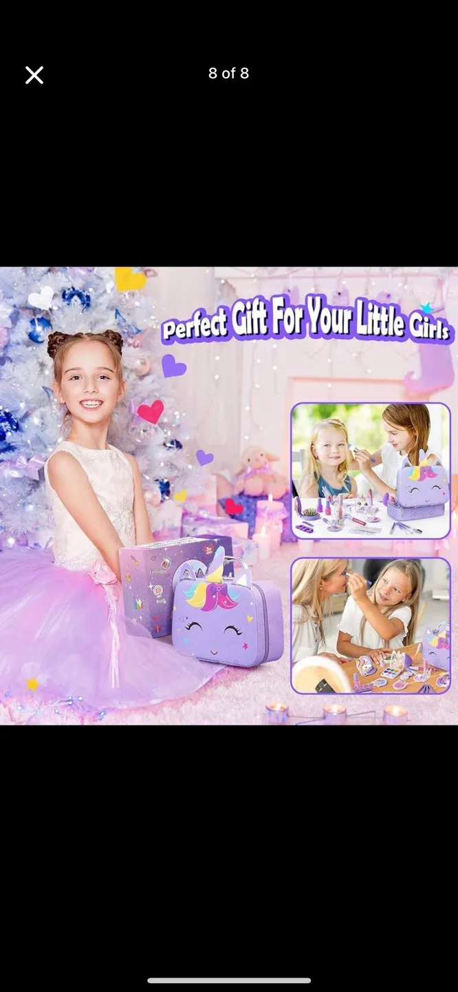 Cute Unicorn Makeup Kit For Girls image indicator(7)