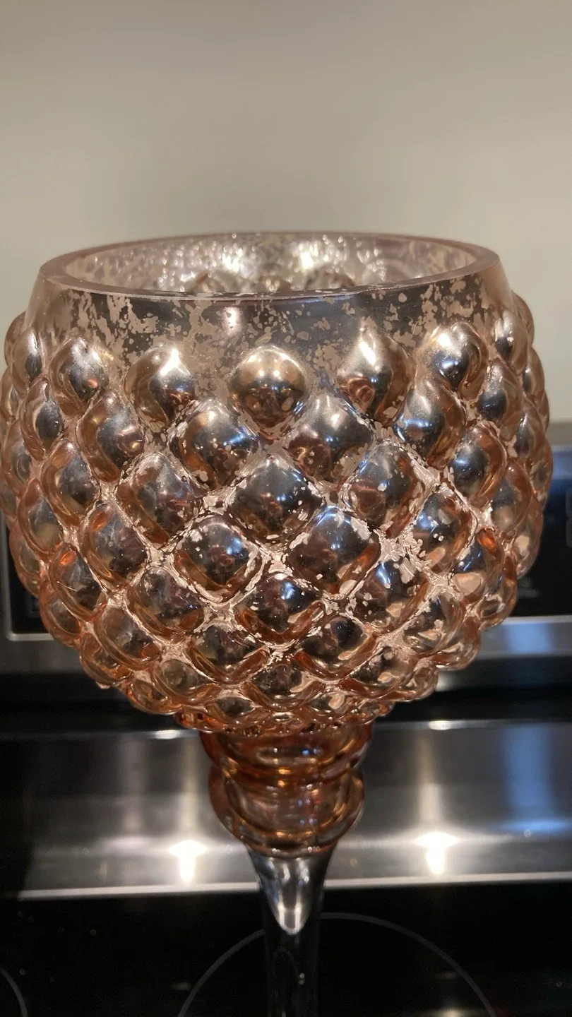 Tall Decorative Glass Candle Holder image indicator(2)