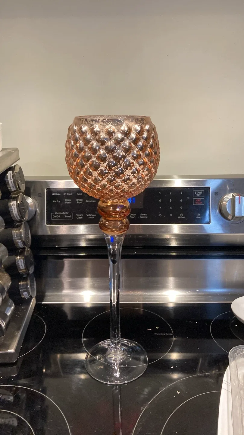 Tall Decorative Glass Candle Holder thumbnail