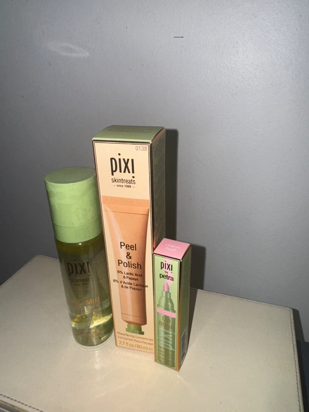 Pixi Skintreats Bundle: Glow Mist, Peel & Polish, Lip Blush image indicator(2)