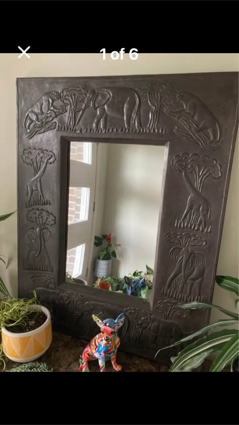 African Animal Mirror thumbnail