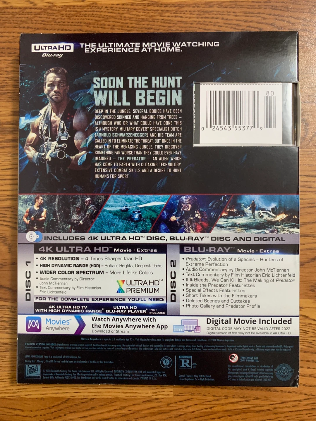 Predator 4K UHD Blu-ray Combo Pack - photo 2