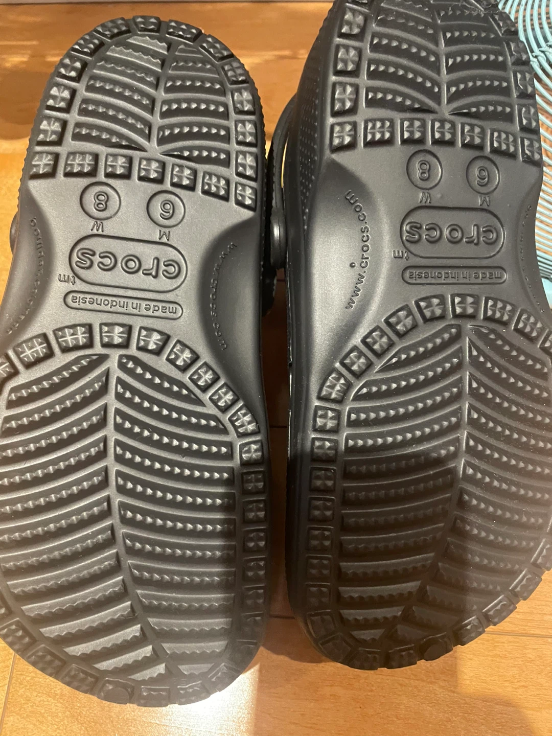 Crocs Classic Clogs, Black, Size 8 - photo 4