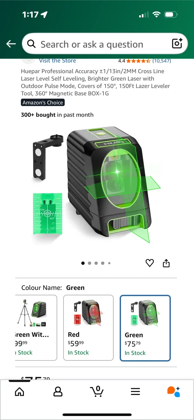 Huepar BOX-1G Laser Level Kit image indicator(2)