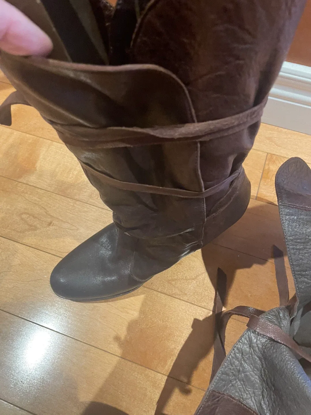 Leather Italian Boots - Size 38 image indicator(6)