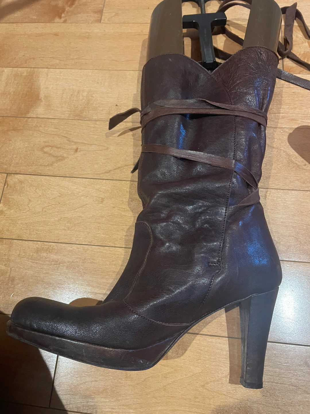 Leather Italian Boots - Size 38 - photo 5