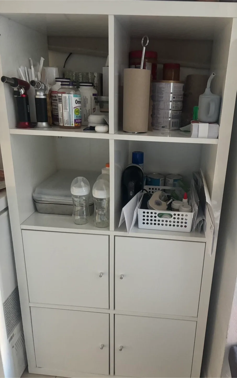 White cube storage shelf thumbnail