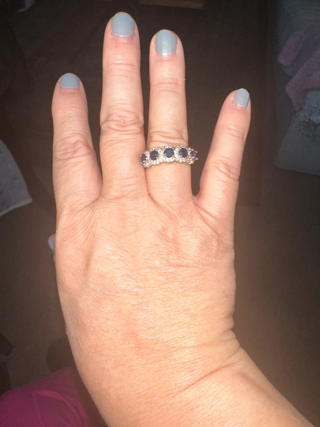 Sapphire and Diamond Ring