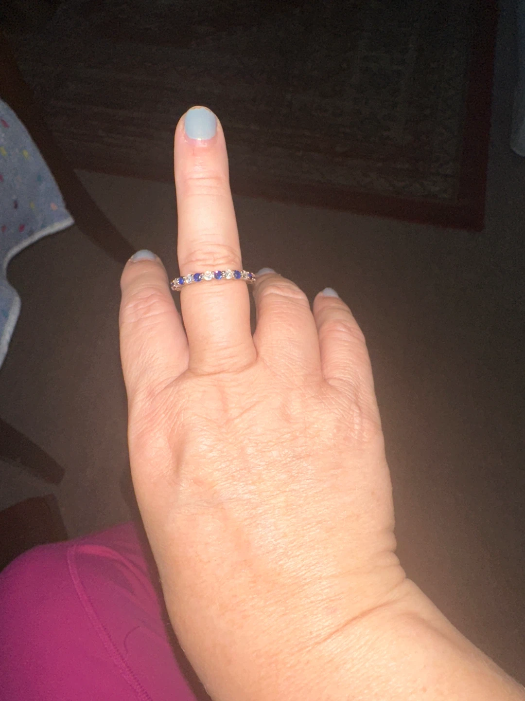 Blue sapphire ring