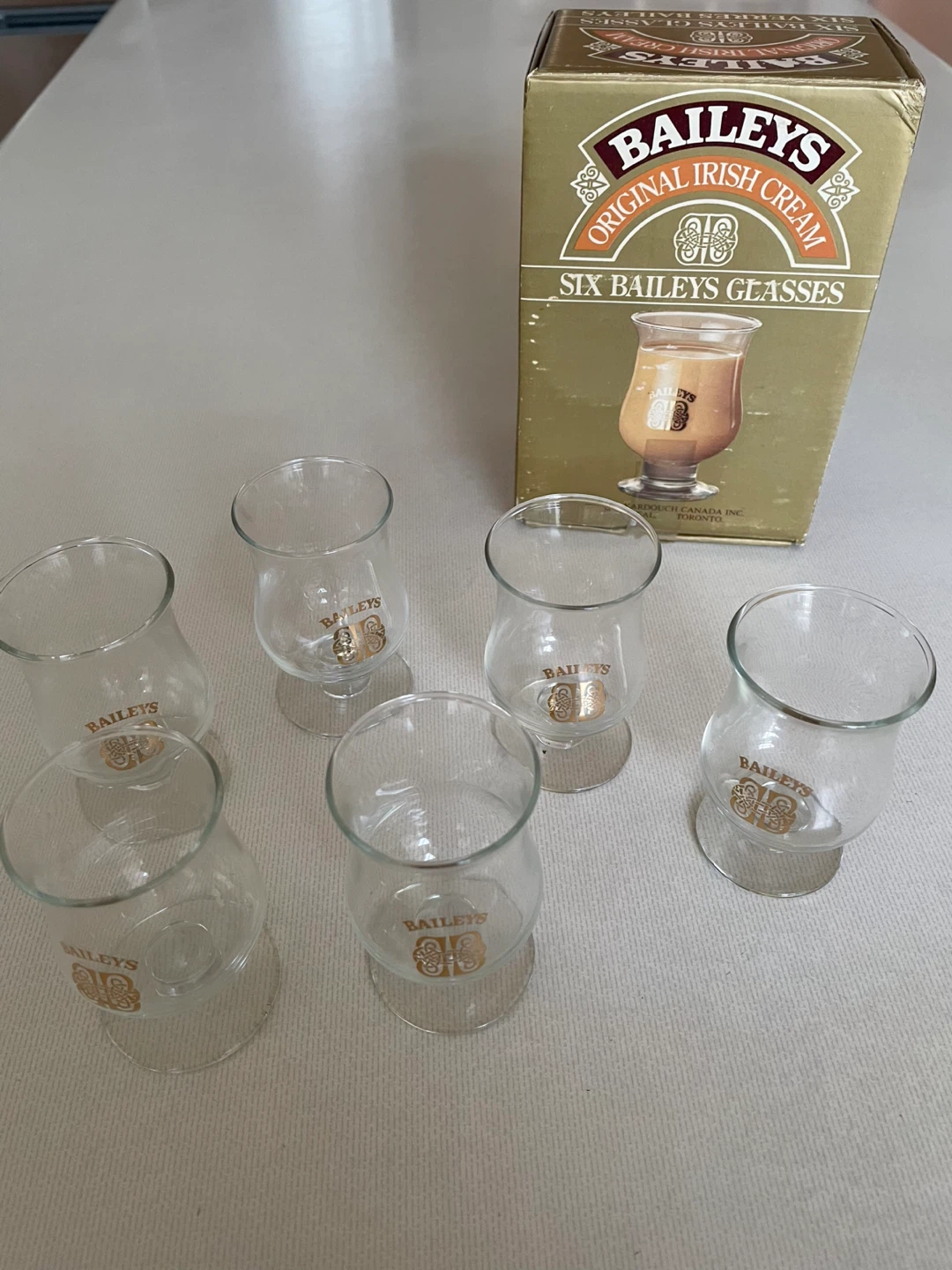 Vintage Baileys Irish Cream Glasses