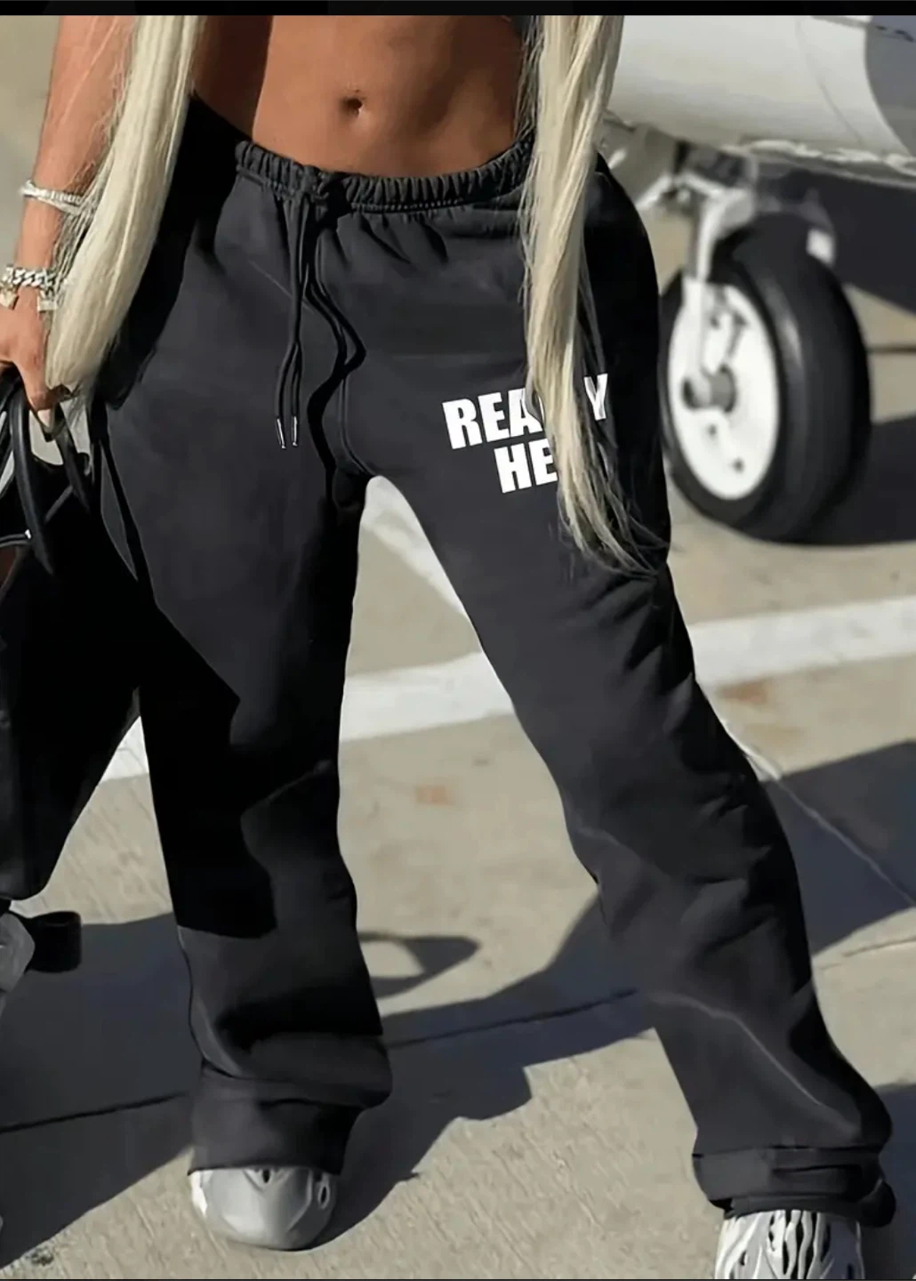 REALLY HER Black Sweatpants