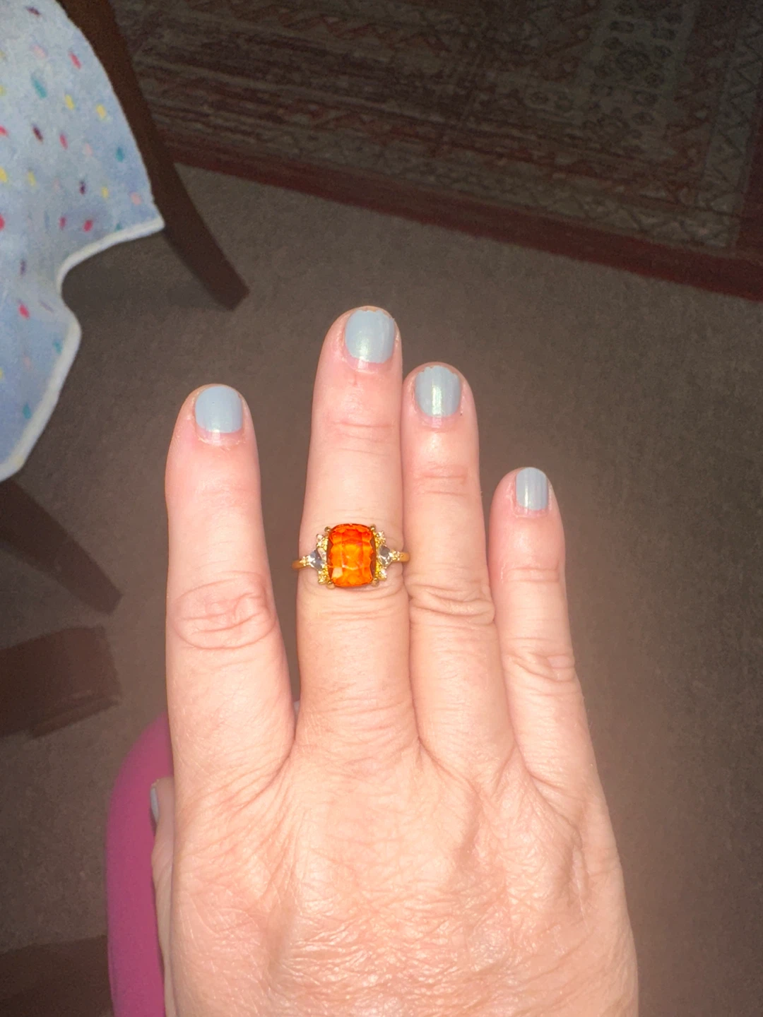 Orange Stone Ring
