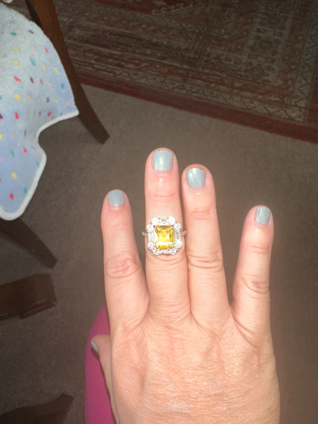 Yellow Gemstone Ring