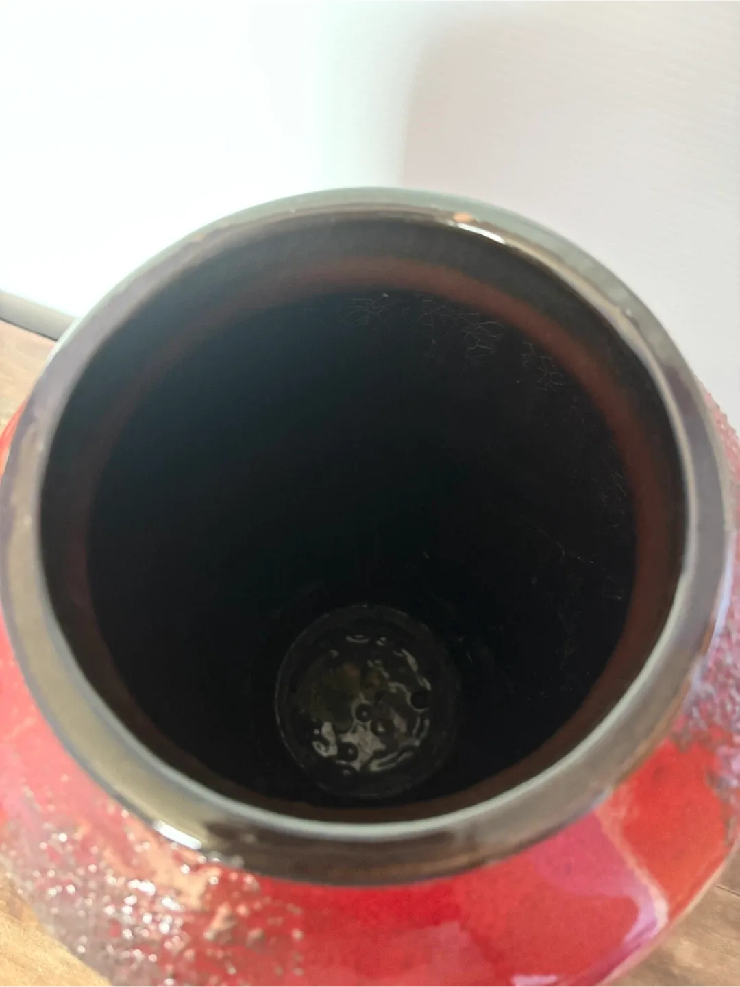 Large mid century modern west German vintage lava floor vase image indicator(3)