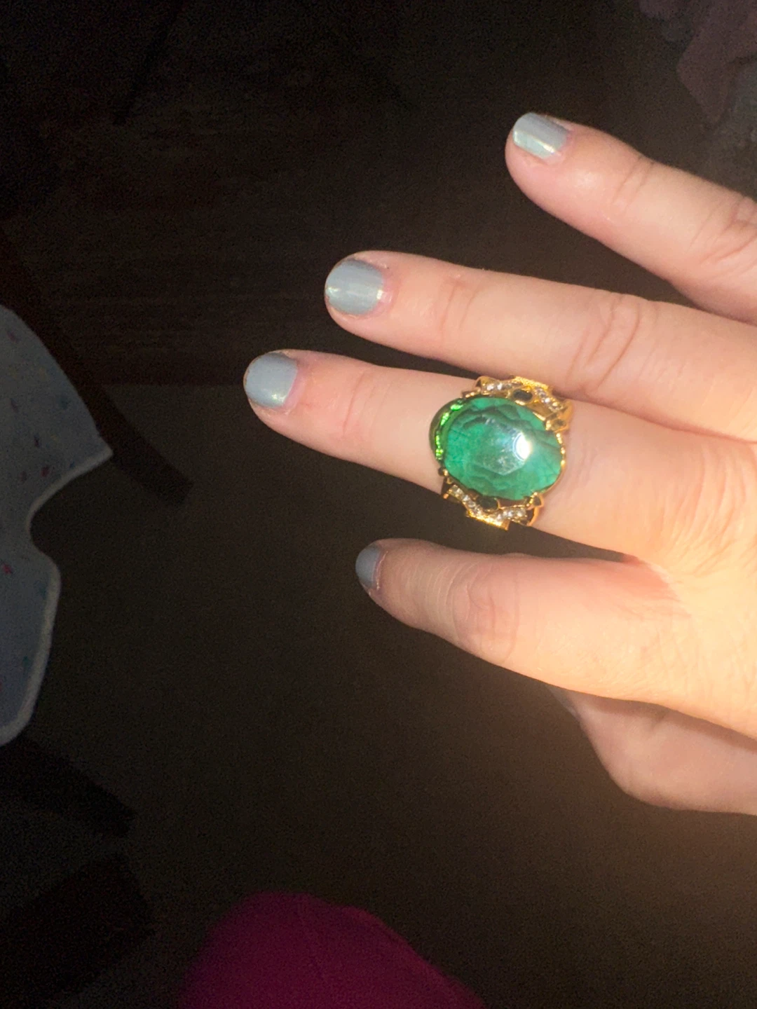 Green Stone Ring - photo 2
