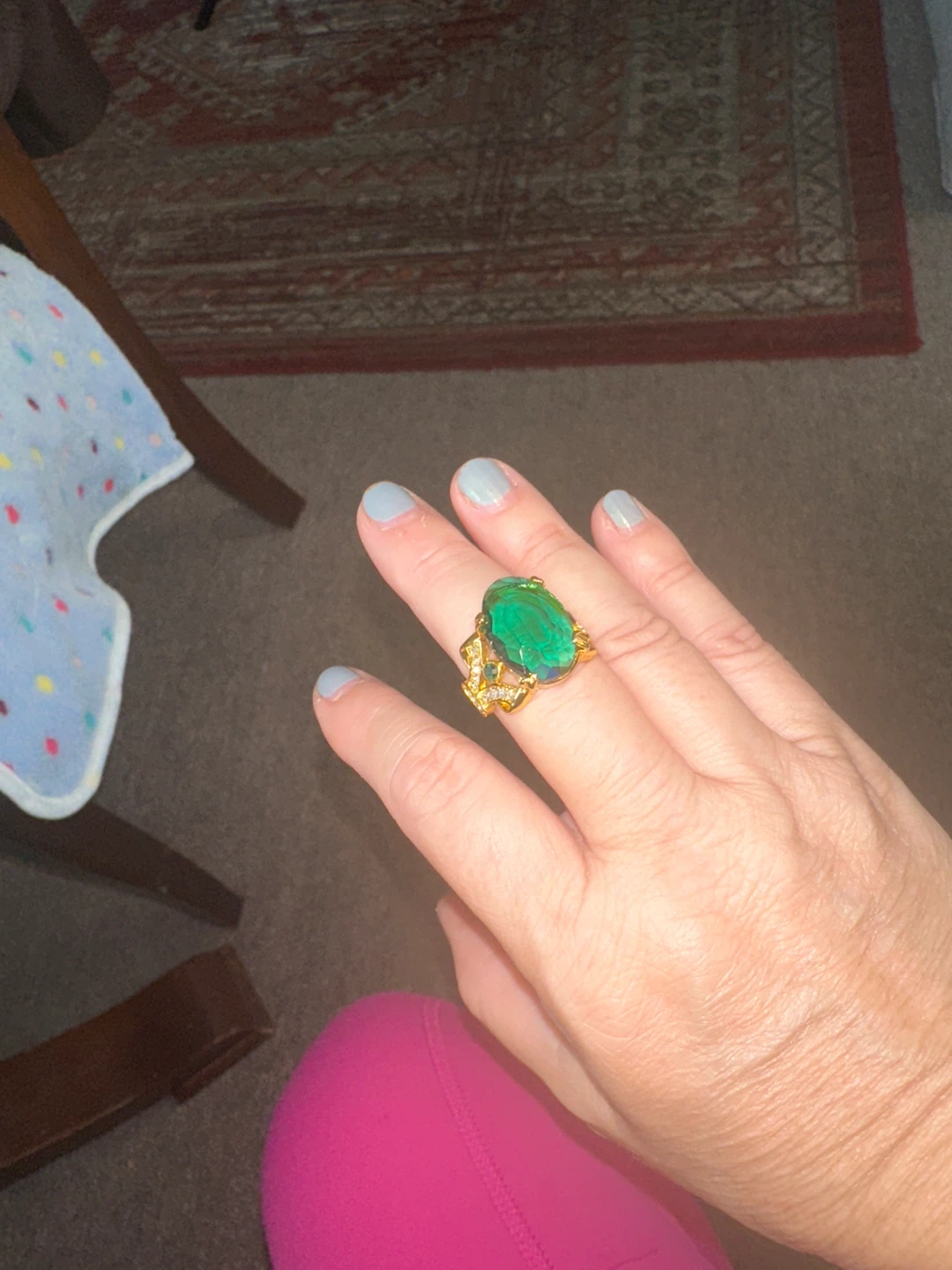 Green Stone Ring