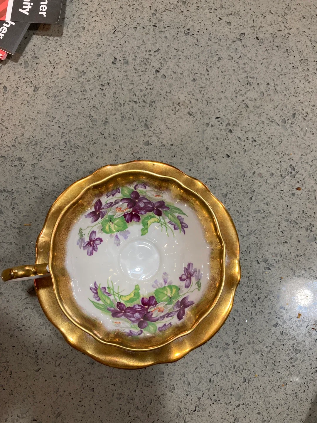 Queen Anne Bone China Teacup & Saucer image indicator(4)