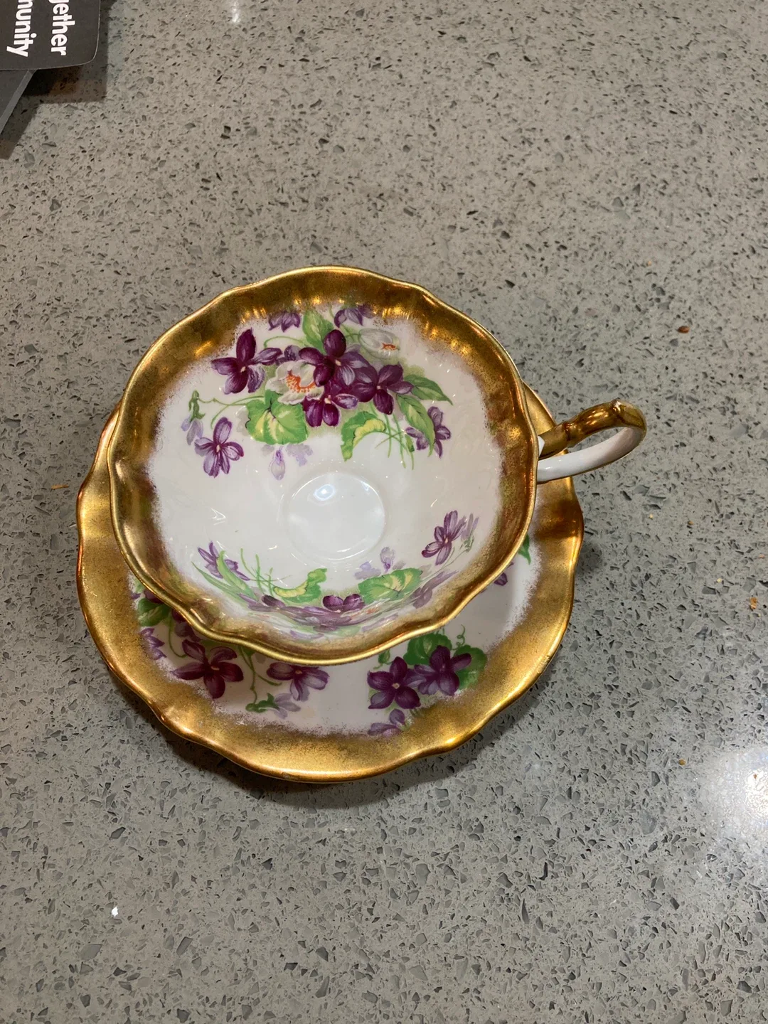 Queen Anne Bone China Teacup & Saucer thumbnail