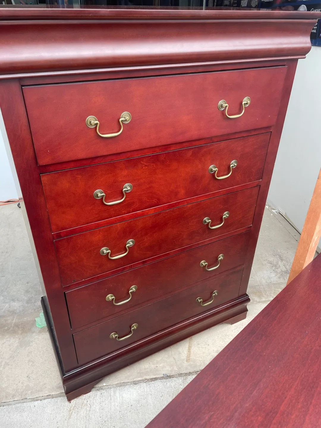Cherrywood Chest of Drawers - Tallboy Dresser
