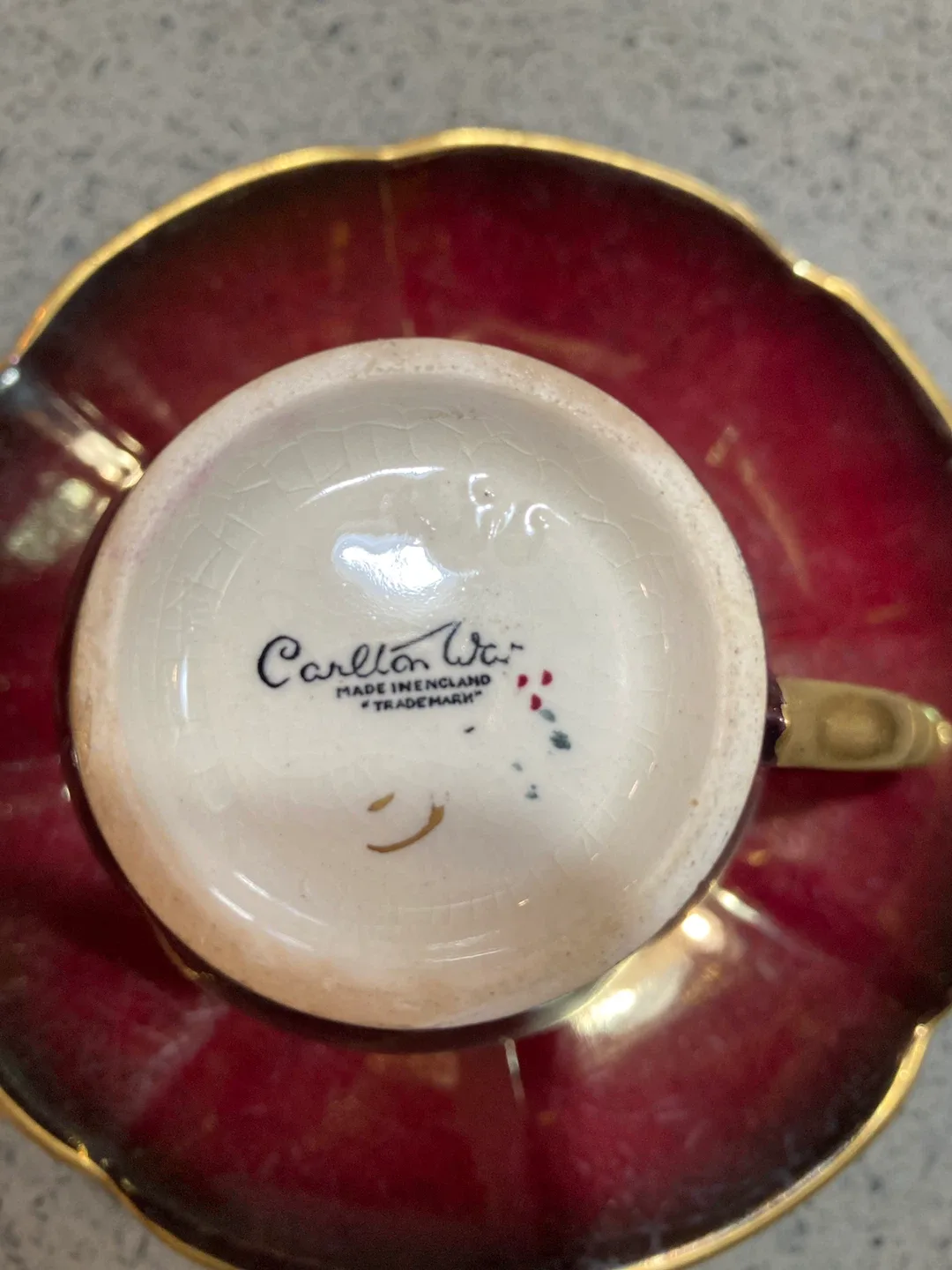 Carlton Ware Cup and Saucer - Made in England image indicator(5)