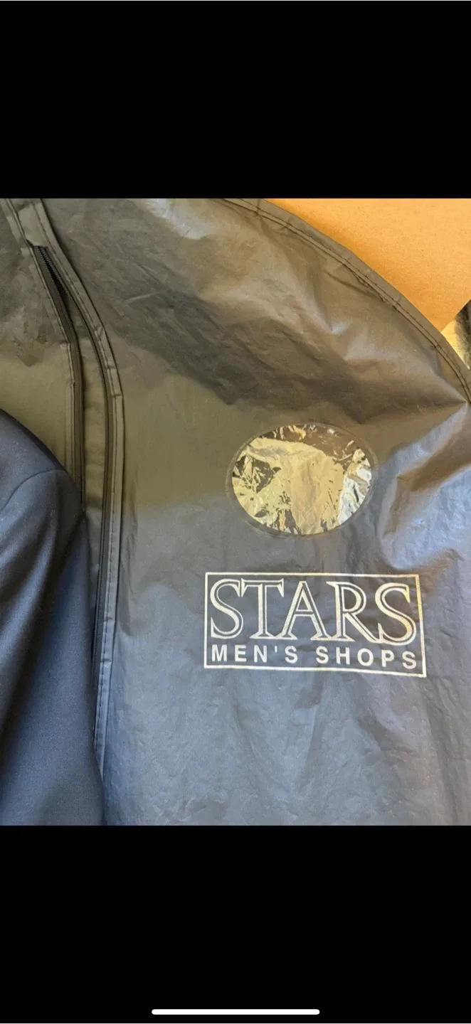 Classy Calvin Klein Stars Men's Shops Wool Black Blazer Size 44R image indicator(3)