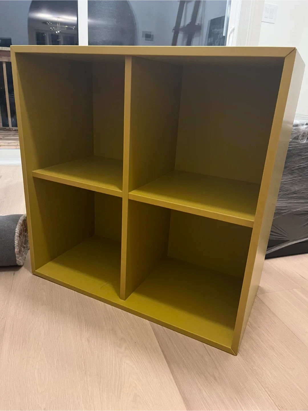 IKEA EKET Yellow 4-Cube Storage Shelf