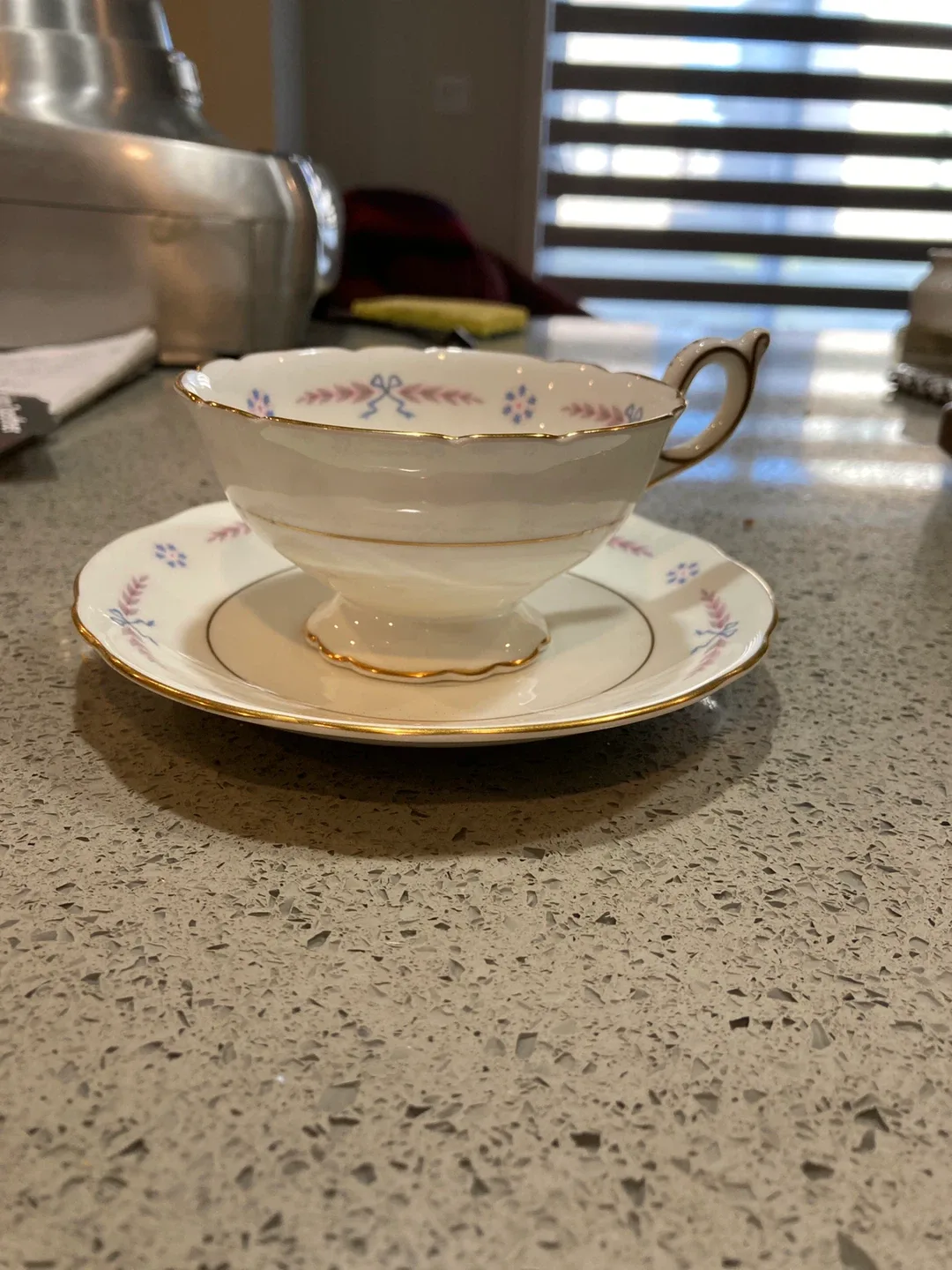 Coalport Spring Song Teacup and Saucer Set thumbnail