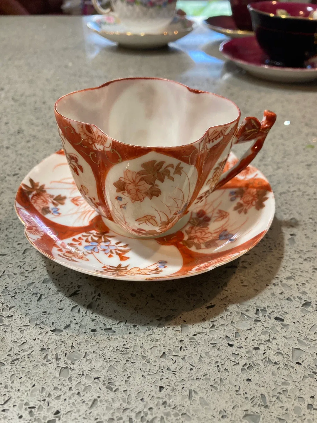 Floral Tea Cup and Saucer Set thumbnail