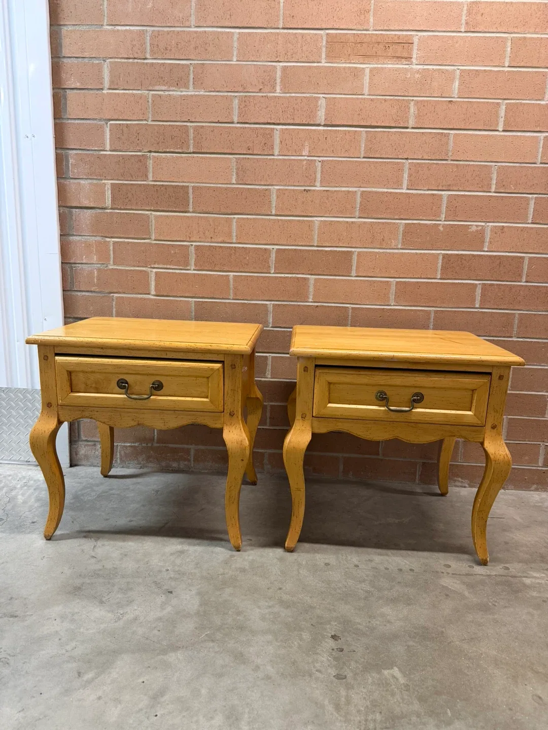 Matching Wooden Nightstands - Set of 2