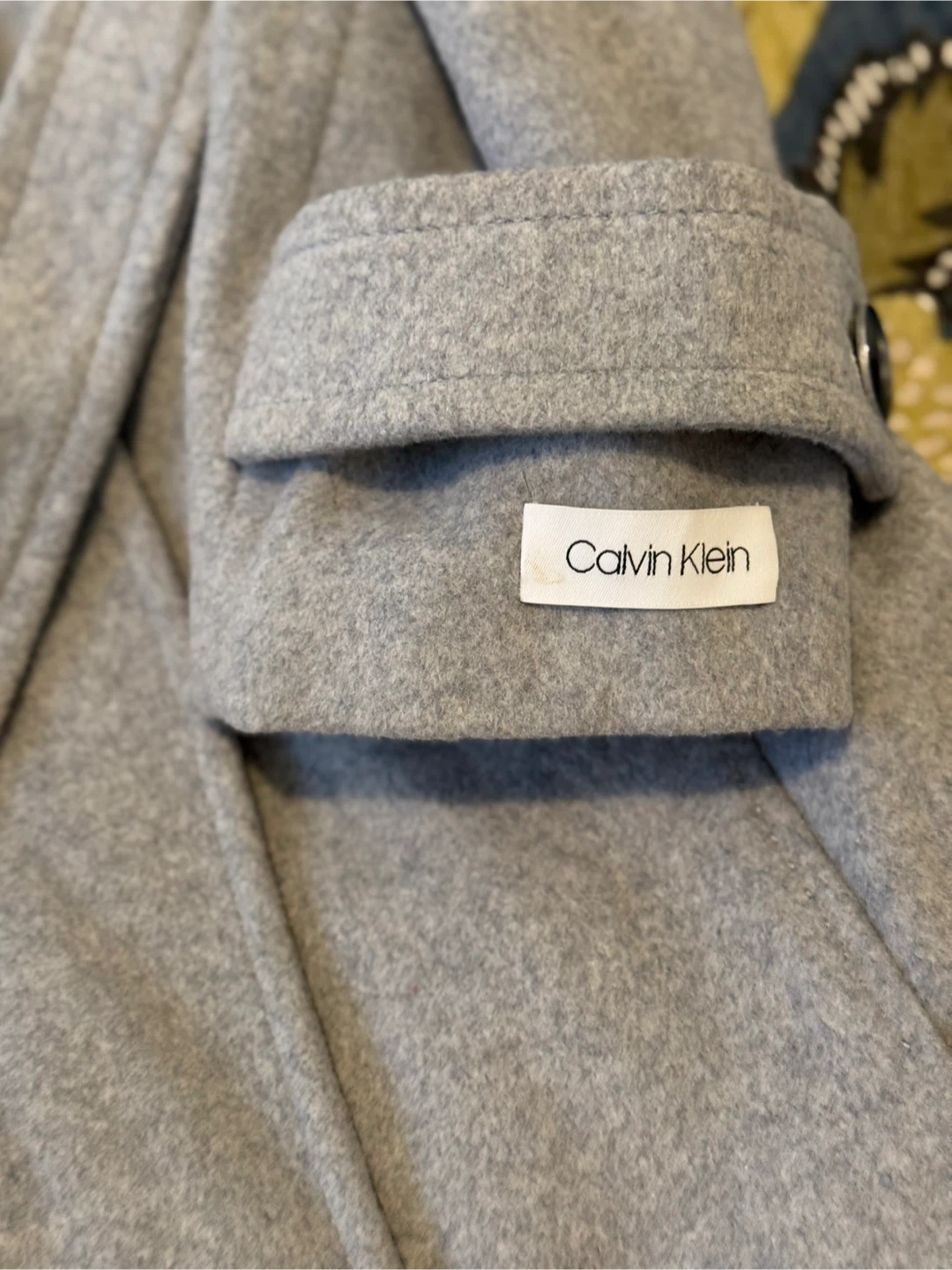Calvin Klein Grey Wool Blend Coat - photo 3