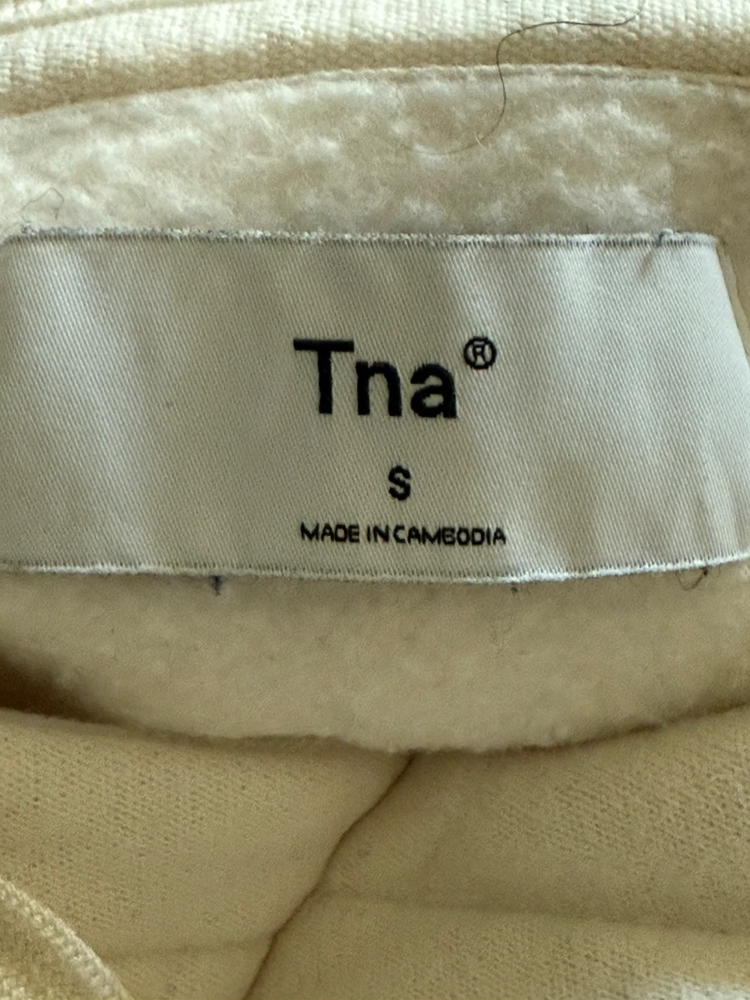 TNA Cream Hoodie - Size Small - photo 2