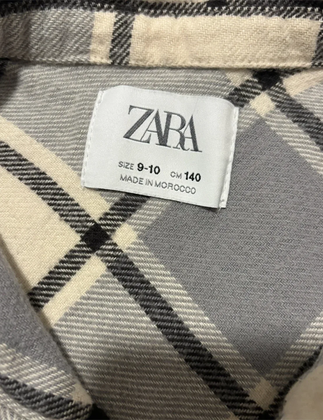 Zara Kids Plaid Shirt Size 9-10 image indicator(4)