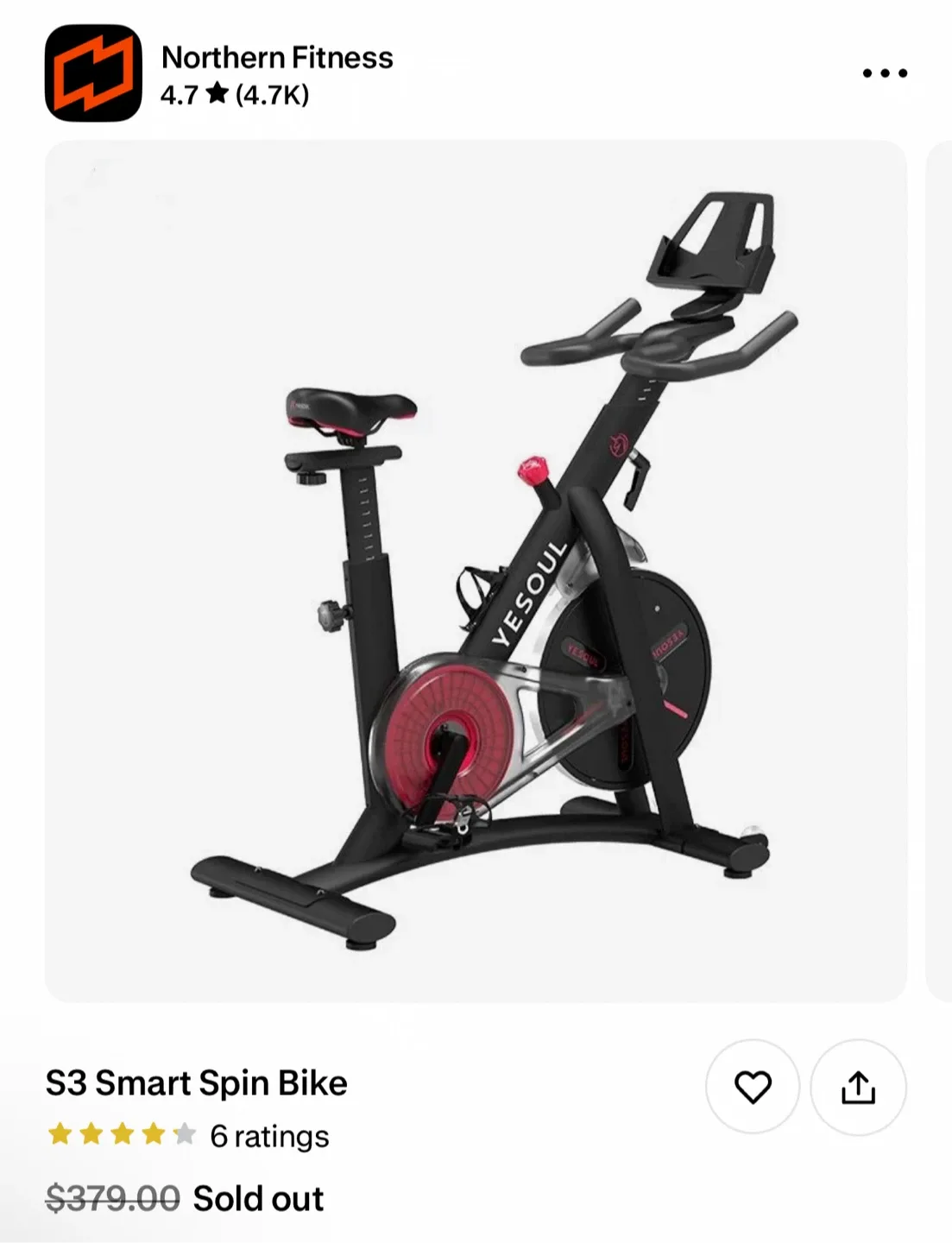 YESOUL S3 Smart Spin Bike image indicator(2)