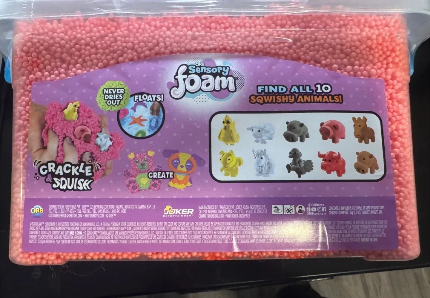 Orb Sensory Foam with 10 Squishy Animals image indicator(2)