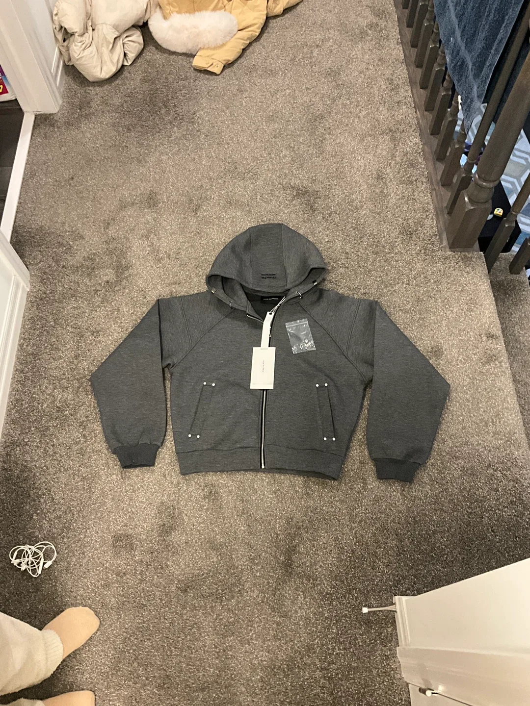 MADE EXTREME Grey Zip-Up Hoodie image indicator(2)