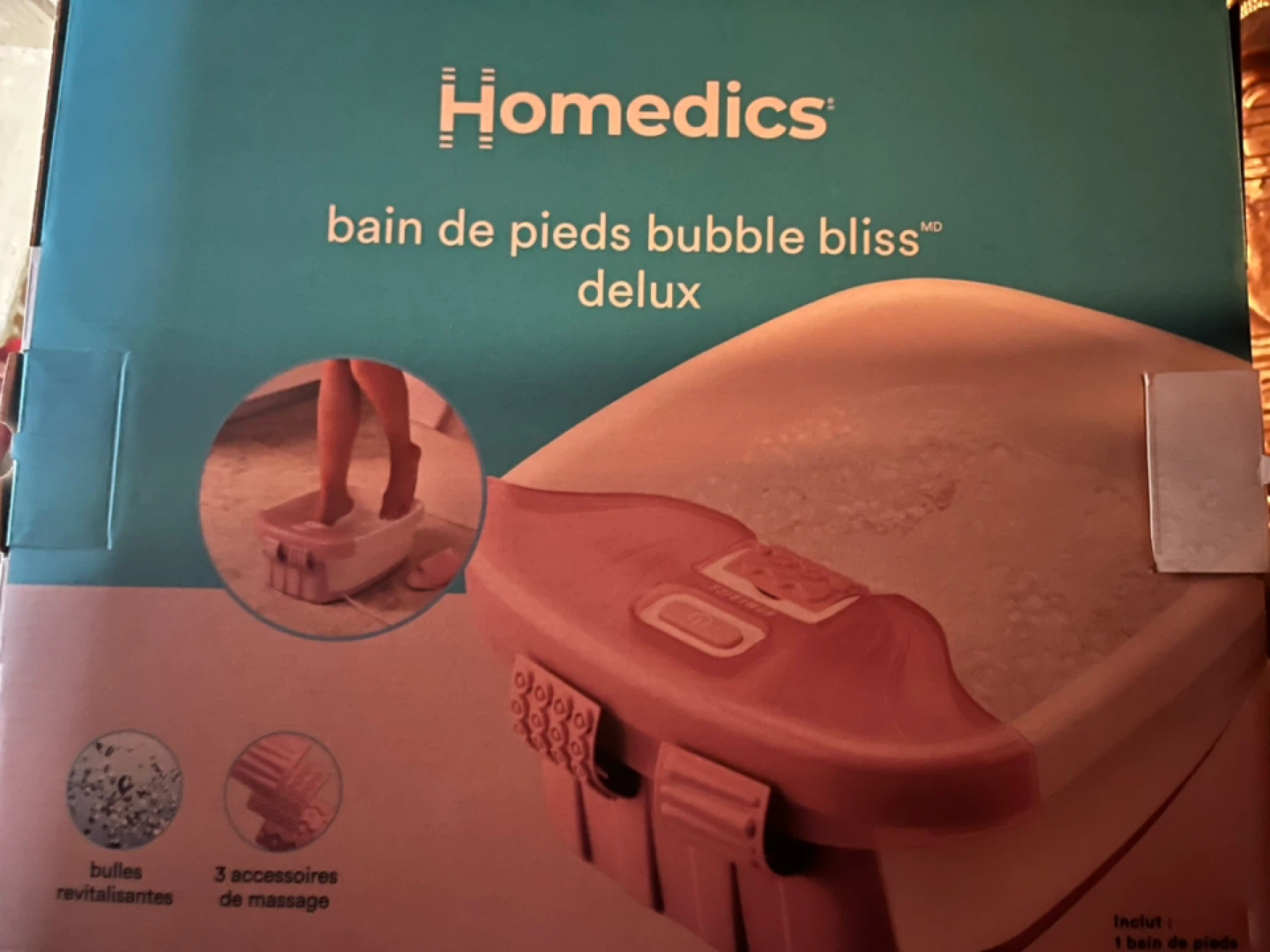 Homedics Bubble Bliss Deluxe Foot Spa