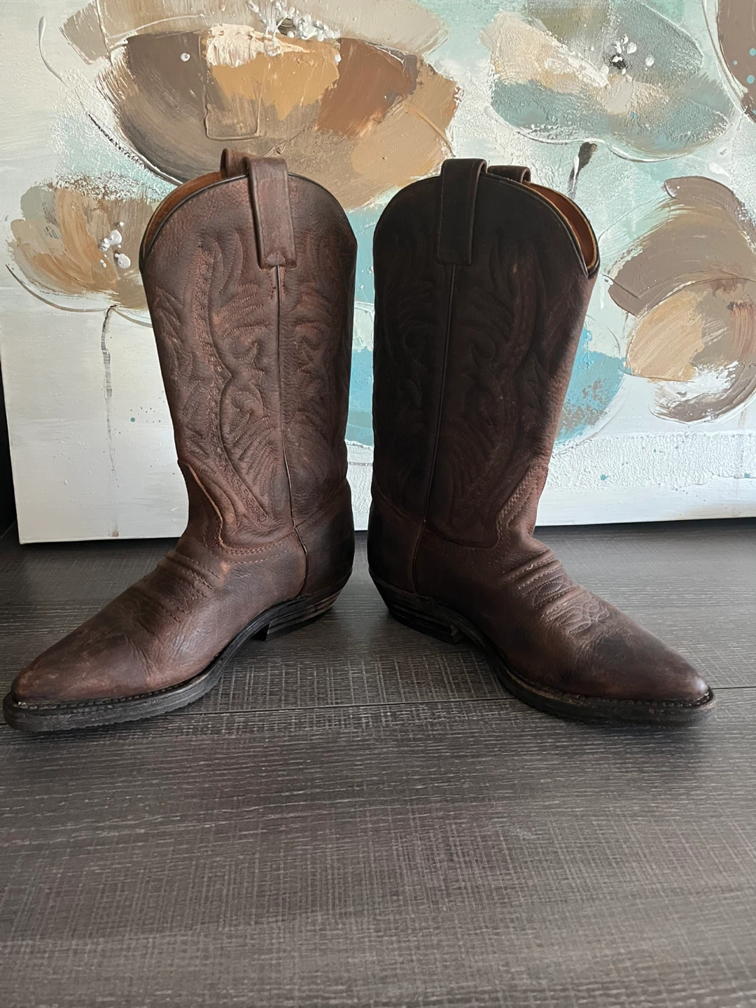 Women’s Prospector Leather Cowboy Boots -size 7C - photo 2