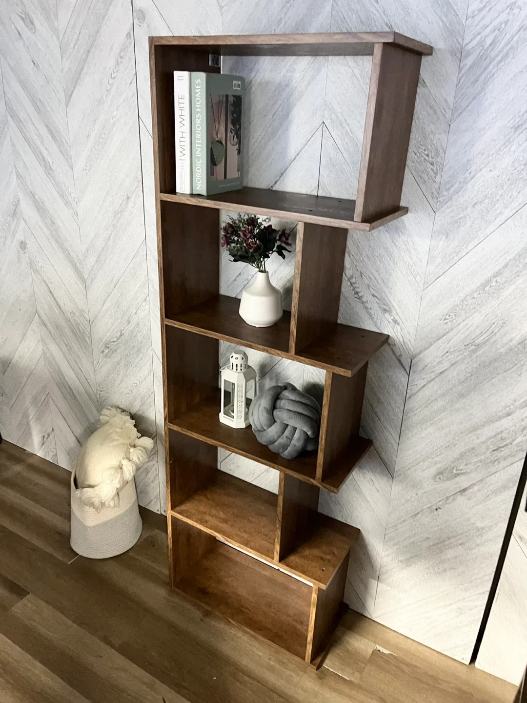 Unique Brown Bookshelf in 5.5 height image indicator(2)