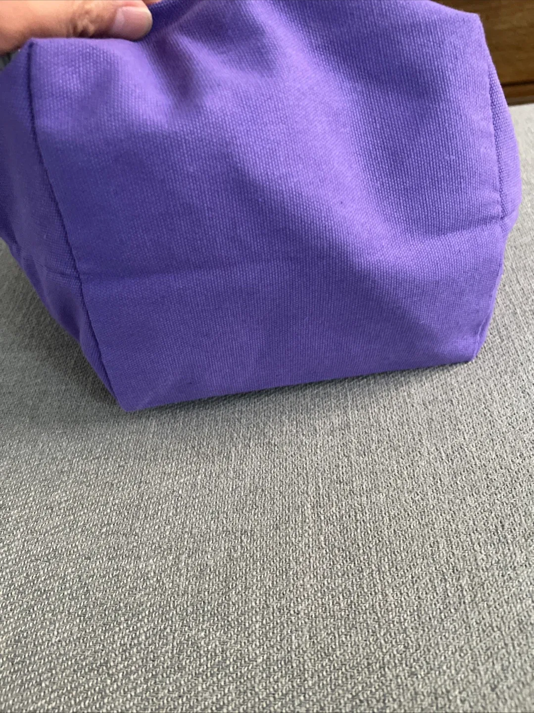 Trader Joe's Purple Canvas Tote Bag image indicator(4)