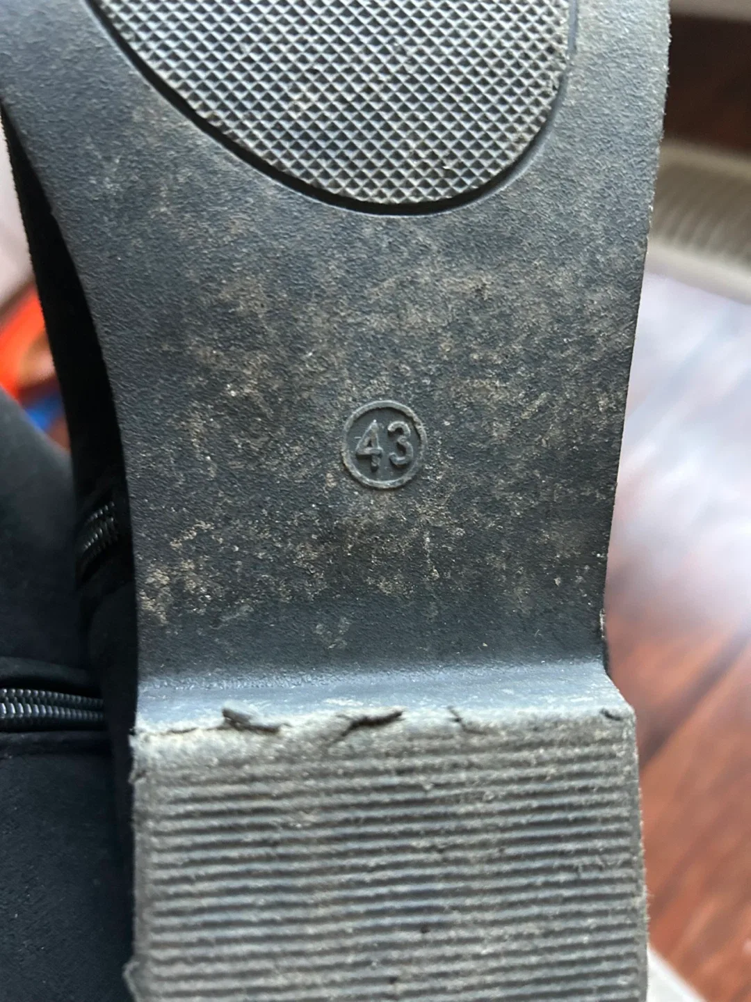 Black Suede Ankle Boots, Size 11 image indicator(6)