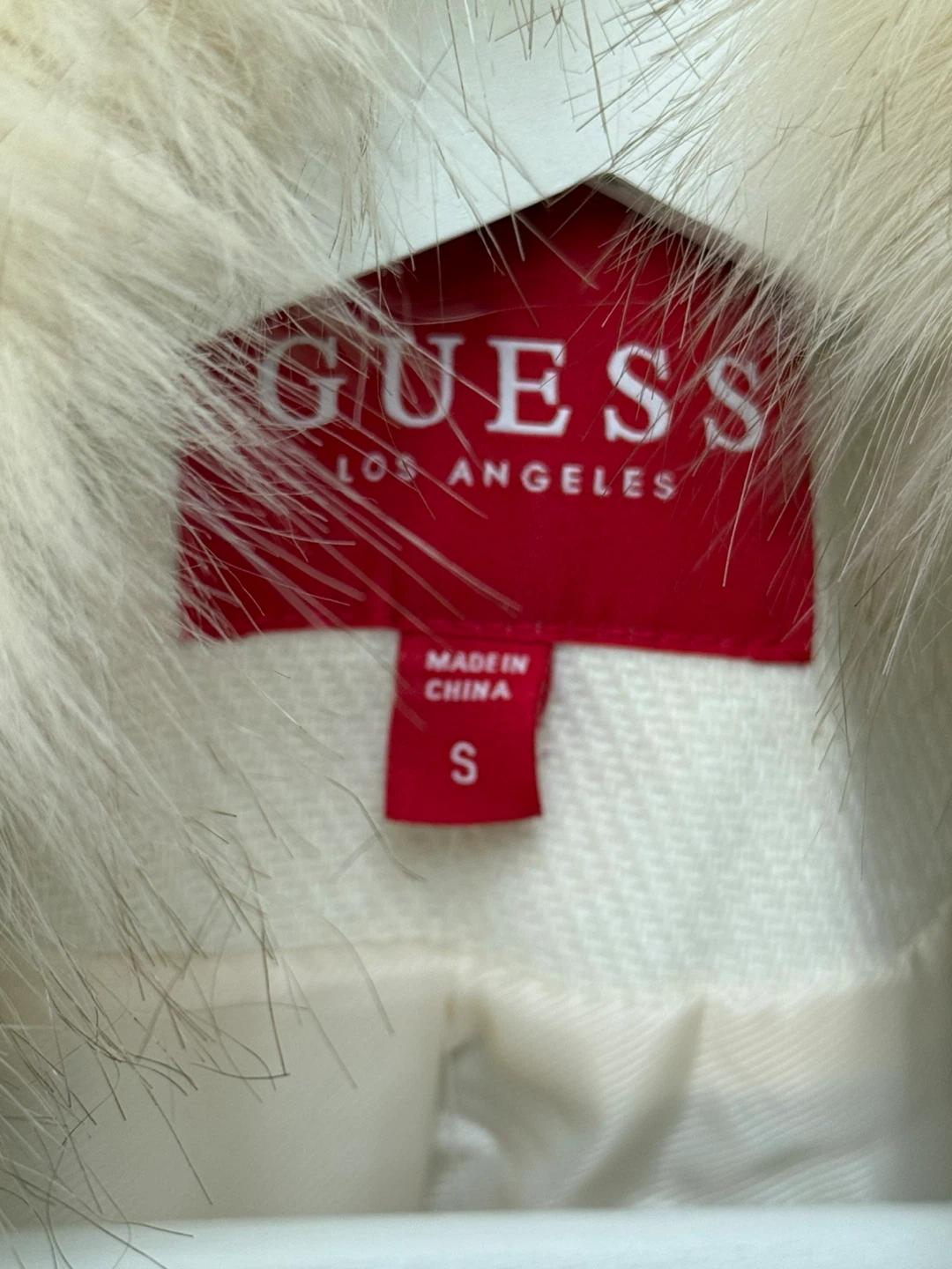 Guess Oralia Coat - Milky White, Size S - photo 4