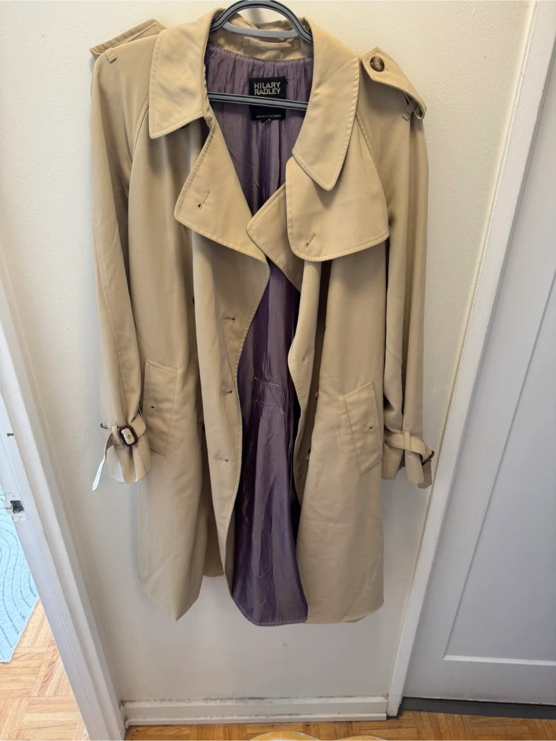 Hilary Radley Beige Trench Coat image indicator(5)