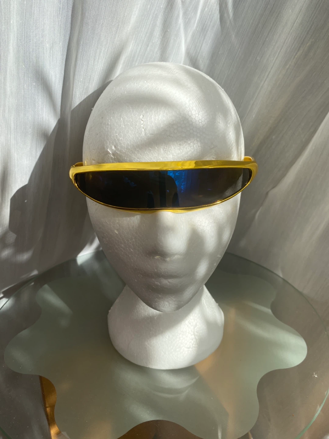 Gold Visor Sunglasses