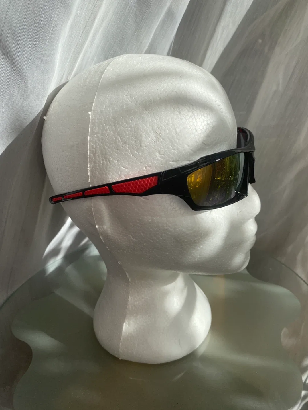 Sunglasses Black Frame Red Accents image indicator(2)