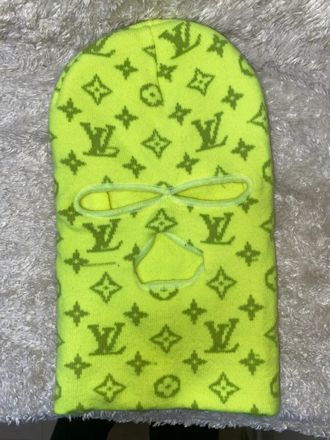 Neon Yellow Ski Mask