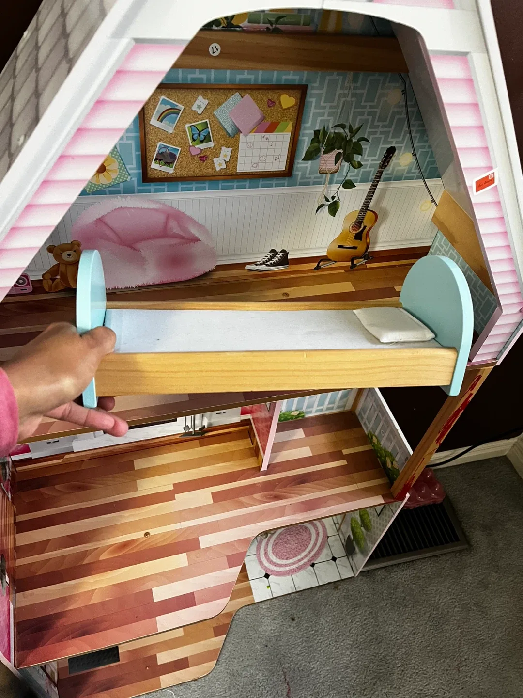 KidKraft Dollhouse (large)- Pink & White image indicator(3)