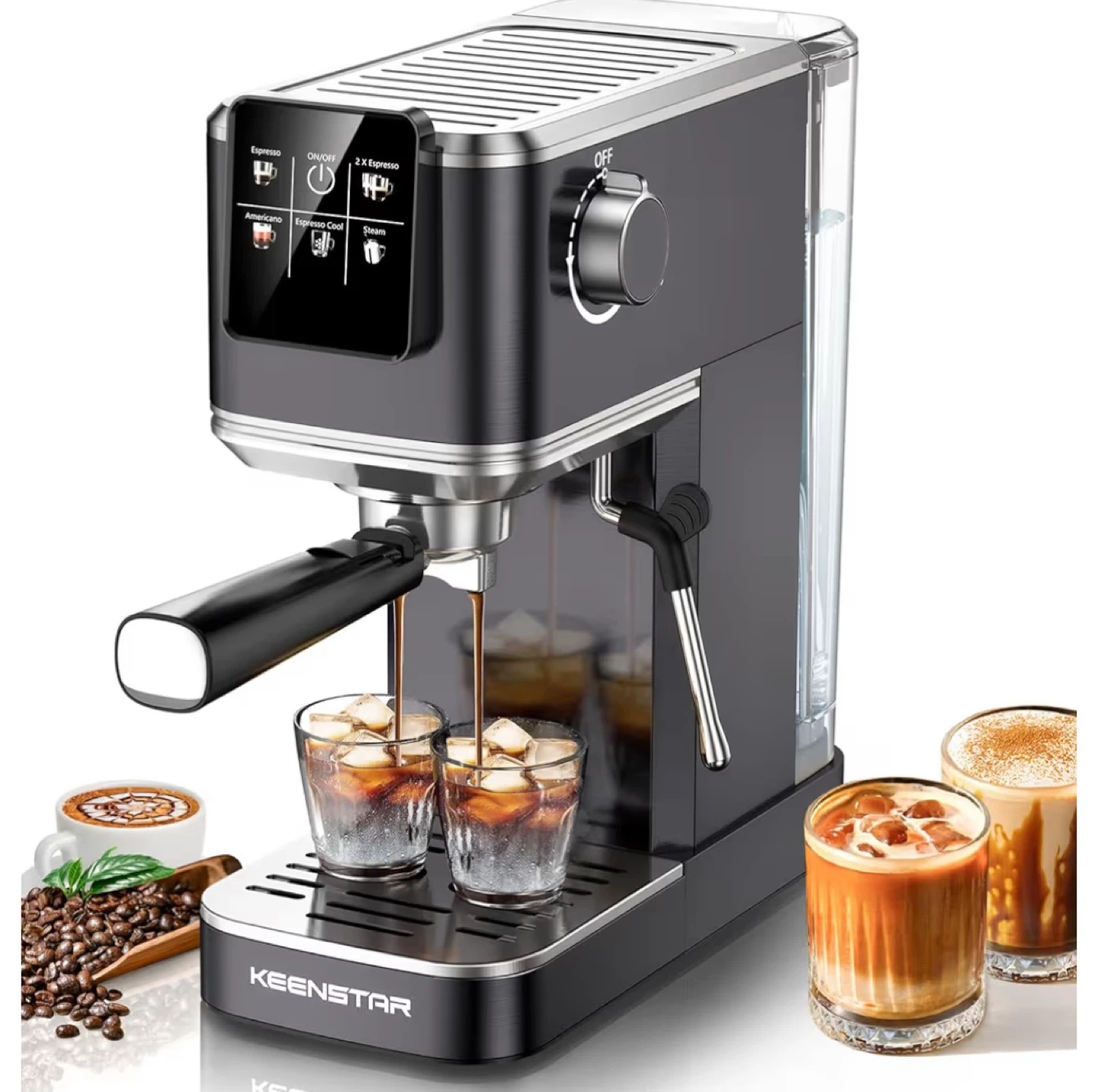 Espresso Coffee Maker, Digital Control Panel JH-C5210 *NEW*