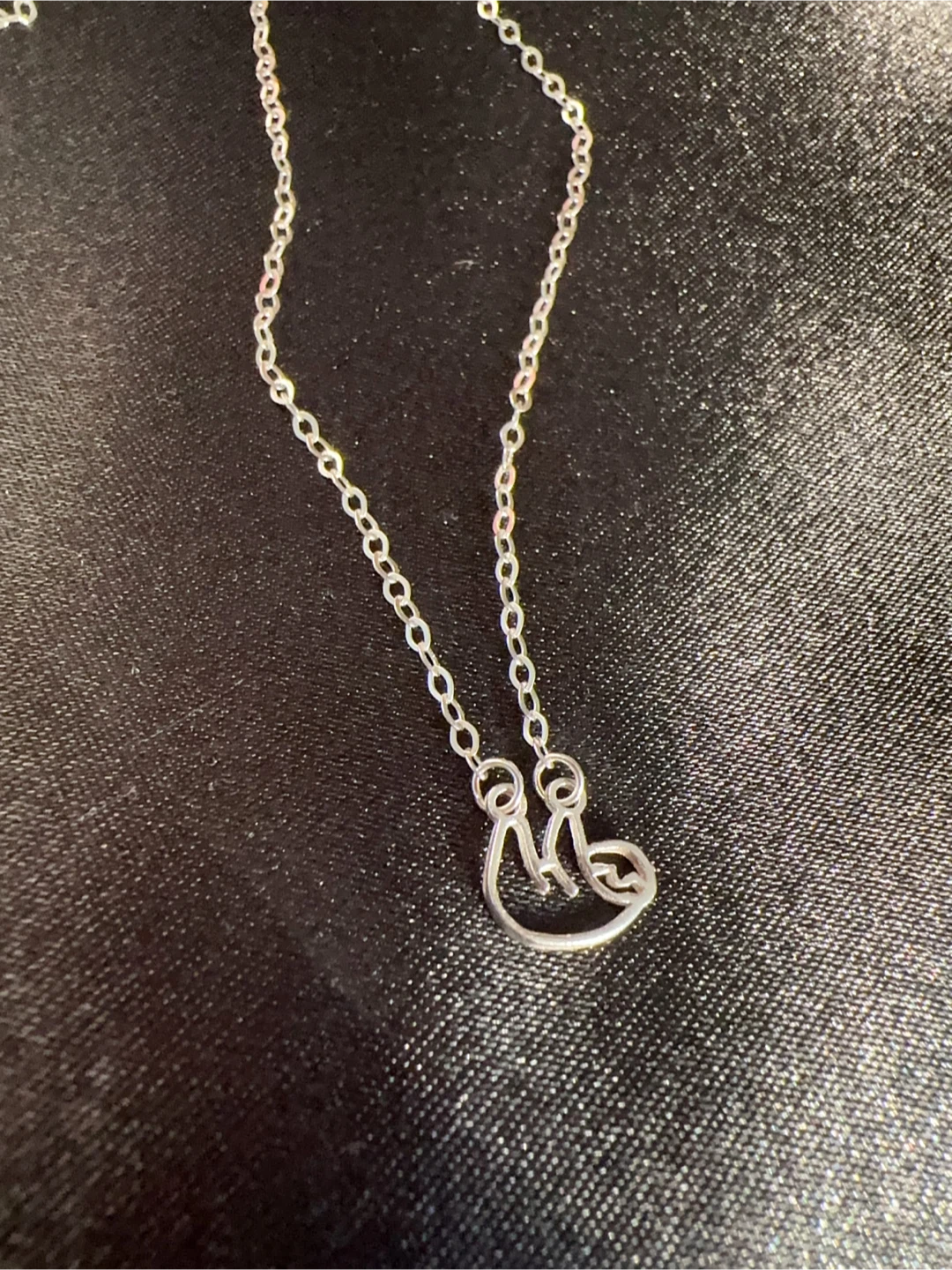 Sloth Pendant 925 silver Necklace - photo 2