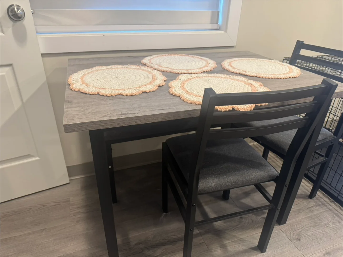 Grey Dining Table with 2 Chairs image indicator(2)