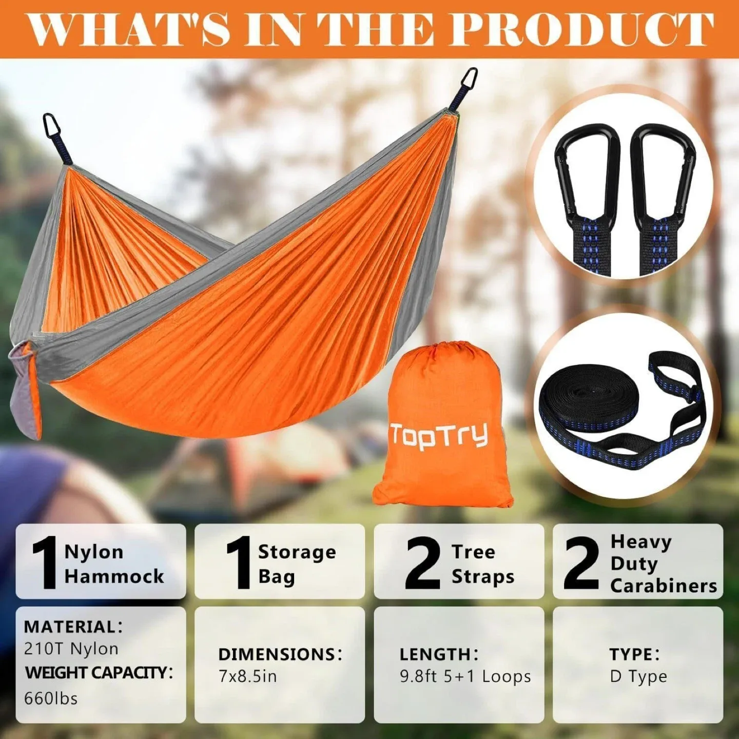 Camping Hammock with Tree Straps - new image indicator(2)
